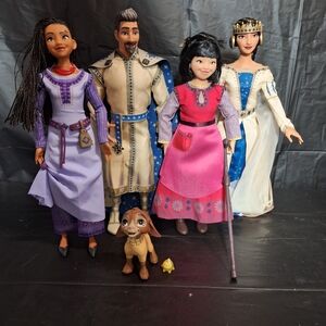 Royal Family Doll Set with Purple and Pink Outfits